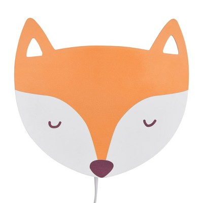 Image of CHILDLIKE BEHAVIOR Baby Night Light Portable Bedside Fox-Themed Lamp for Kids