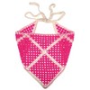 Unique Bargains Women's Fashion Rhombus Hollow Triangle Headwrap 19.69"x9.06" Rose Red 1 Pc - 4 of 4