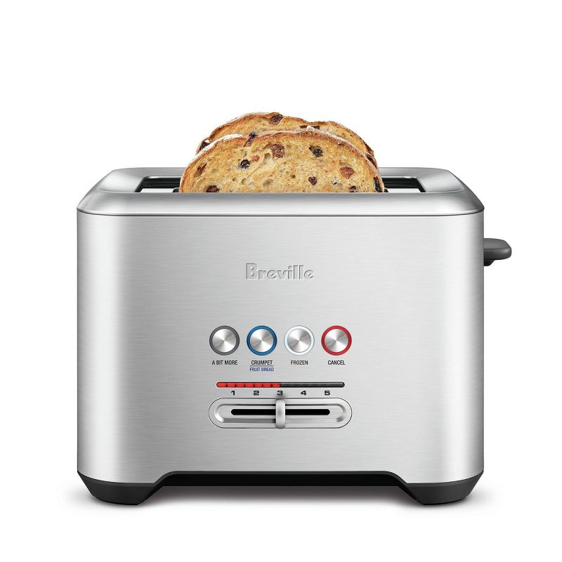 Breville A Bit More 2 Slice Stainless Steel Toaster, 2 of 6