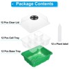 Unique Bargains Breathable Light-Transmissive Corrosion-Resistant Seeding Tray 12 Packs - 3 of 4