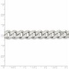 Black Bow Jewelry Men's 11mm, Sterling Silver Solid Flat Curb Chain Bracelet - 4 of 4