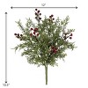 Sullivans Artificial Mini Leaf with Berries Plant 12"H Green - 2 of 2