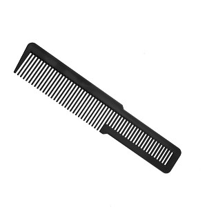 Unique Bargains Wide Tooth Hair Comb Hairdressing Styling Tool for Men 20.2x4cm Plastic Black - 1 of 4
