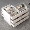 Famapy Shoe Cabinet White Multifunctional Composite 9 Drawer Storage Cabinet Comes with Seat and Cushions - 2 of 4
