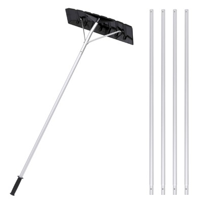 SKONYON 20ft Snow Rake Outdoor Roof with Anti-Skid Handle