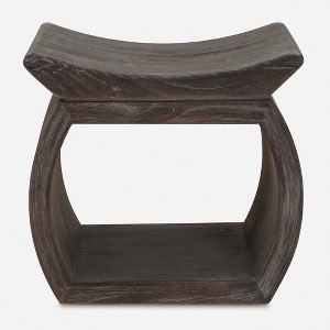 Uttermost Connor Walnut Accent Stool - 1 of 4
