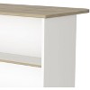 NicBex 3 Drawers Kitchen Island Cart with 1 Flexible Cabinet and 2 Shelves,Kitchen Island with Storage,Island Table for Kitchen - 4 of 4