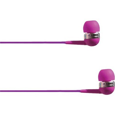 4XEM Ear Bud Headphone Purple - Stereo - Mini-phone - Wired - 16 Ohm - 20 Hz - 18 kHz - Earbud - Binaural - In-ear - 3.75 ft Cable - Purple