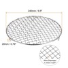 Unique Bargains Stainless Steel Round Cross Wire Barbecue Grill with Legs - 2 of 4