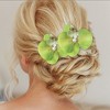 Unique Bargains Women's Phalaenopsis Faux Pearl Duckbill Clip 2 Pcs - 2 of 4
