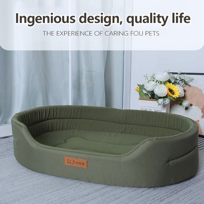 Munora Dog Bed for Medium Dogs - Ultra-Comfortable Pet Couch with Removable Washable Cover, Waterproof Lining & Non-Skid Bottom, Grey