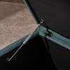 CAVINAS Elegant Fabric Storage Ottoman Bench with Dark Birch Legs,Versatile Footstool and Entryway Seating,Storage Bench for Bedroom,Entryway,Teal - 4 of 4