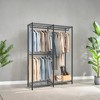 Heavy-Duty Metal Garment Rack, Freestanding Wardrobe Closet, Clothing Racks, 15.8 x 47.2 x 70.9 Inches Clothes Rack Ink Black - 2 of 4