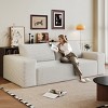 71" Modern Upholstered Corduroy Sofa with Deep Seat, Comfortable Lounge Couch for Living Room, Bedroom, or Small Apartments–The Pop Home - 2 of 4