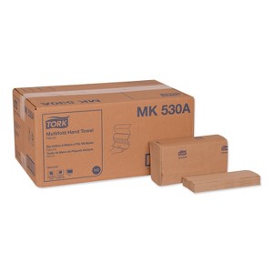 Tork Universal Multifold Hand Towel, 1-Ply, 9.13 x 9.5, Natural, 250/Pack, 16 Packs/Carton - 1 of 4