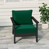 WestinTrends Avalon Black Outdoor Modern HDPE Patio Club Chair with Deep Seat Cushions - 2 of 4