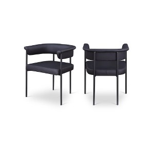 Meridian Furniture,Malin Vegan Leather Dining Chair, Set of 2 - 1 of 4