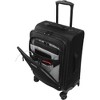 WallyBags Solutions 20 Expandable Spinner Carry-On with Padded Electronics Pockets, Black - image 2 of 4