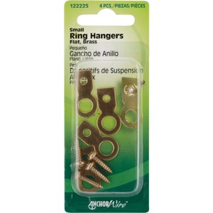 Anchor   Small Flat Ring Hangers (4 Count) 122225 Pack of 10 - 1 of 1