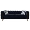 NicBex 84.25 Inch Velvet Tufted 2-Seat Sofa with 2 Throw Pillows for Living Room,Apartment,Bedroom - 2 of 4