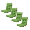 ARTPLAN Patio Chair Cushion,Tufted Adirondack Outdoor Chair Cushion,Wicker High Back Outdoor Seat Cushion,Set of 4,21"X21"X4" (4 Pack) - 2 of 4