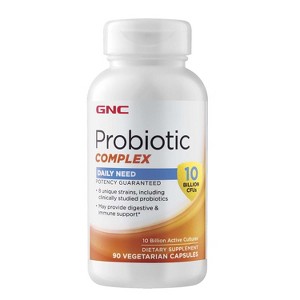 GNC Probiotic Complex with 10 Billion CFUs - 30 Capsules - 1 of 2