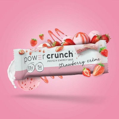 Power Crunch Strawberry Cream Wafer Protein Energy Bar - 5pk_5