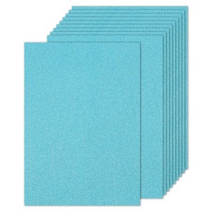 Unique Bargains Glitter 250gsm Sparkly Gold Card Stock Gold 10 Pcs - 1 of 4