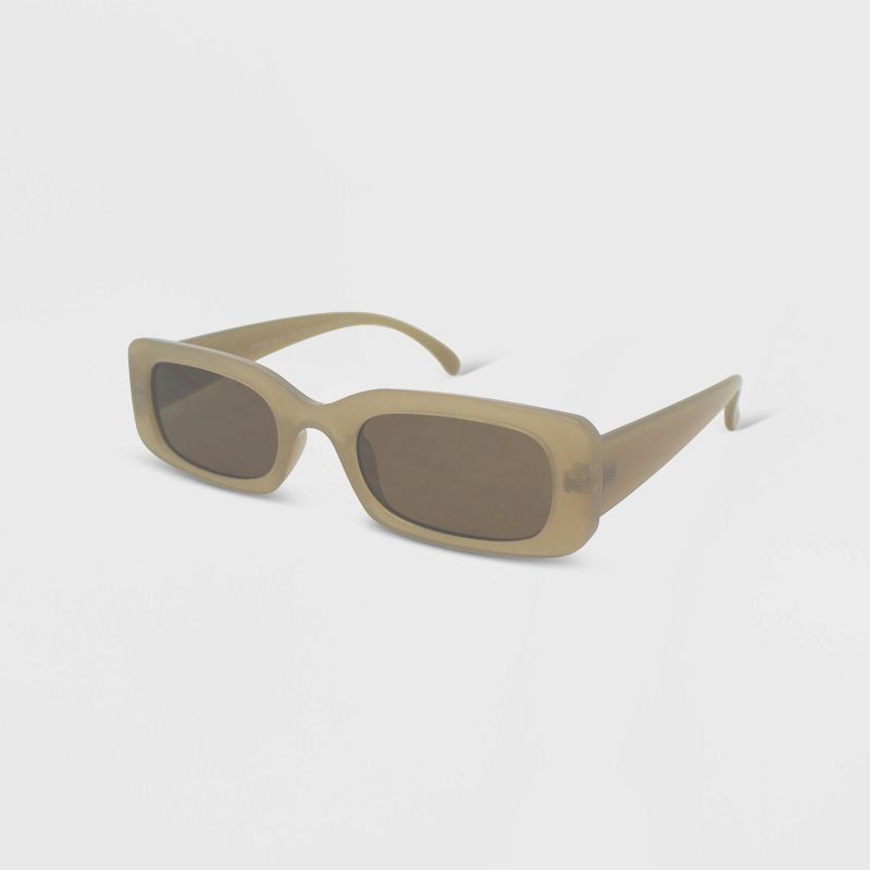 Women's Solid Plastic Rectangle Sunglasses - Wild Fable™, 2 of 5