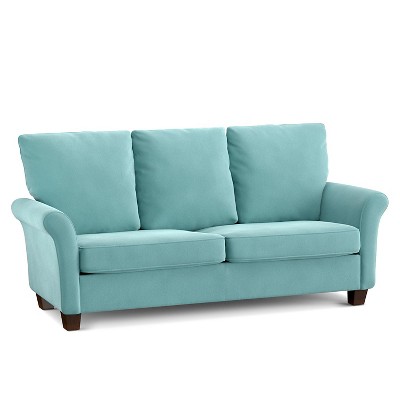 Randy Arm Sofa Turquoise Velvet - SoFast