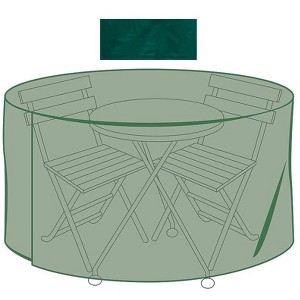 Plow & Hearth 43" x 34" All-Weather Cover for Cafe Table & Chairs, in Green - 1 of 1