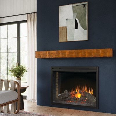 Bodie 72" Chestnut Hand-Distressed Wooden Mantel Shelf