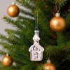 Northlight 3.25" Snow Covered Pink Church Glass Christmas Ornament - 3 of 4