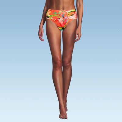 Lands' End Women's Chlorine Resistant Mid Rise Classic Bikini Bottoms