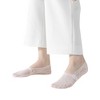Anna-Kaci 3-Pack Women's Lace Mesh No Show Socks with Silicone Non-Slip Sole - 2 of 4