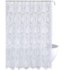 Kate Aurora Country Farmhouse Shabby Chic Floral Lace Shower Curtain - 2 of 3