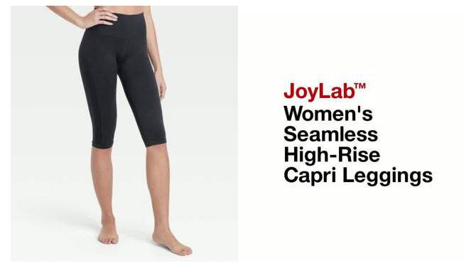 Women's Seamless High-Rise Capri Leggings - JoyLab™, 2 of 6, play video
