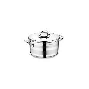 Korkmaz Astra2 Stainless Steel Pot, High-Performance Multi-Purpose Cookware with Lid - 1 of 4