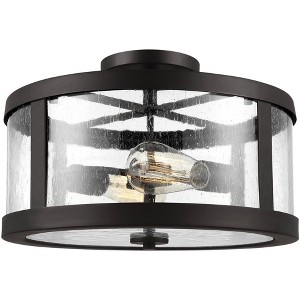 Generation Lighting Harrow 15" Oil Rubbed Bronze 2-Light Ceiling Light - 1 of 3
