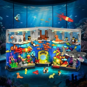 1064PCS Ocean Polar Animals Blocks Bookend Kit for Adults ad Kids Aged 8+ - 1 of 4