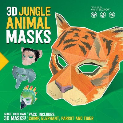 3D Jungle Animal Masks - (Y) by  Steve Wintercroft (Paperback)