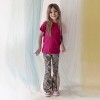 Mightly Fair Trade Organic Cotton Print Toddler Flare Leggings Yoga Pant - 3 of 4