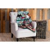 C&F Home 50" x 60" Friends Of The Forest Geometric Pattern Moose Fox Deer Elk Horse Pine Trees Mountains Accent Throw Blanket - 4 of 4
