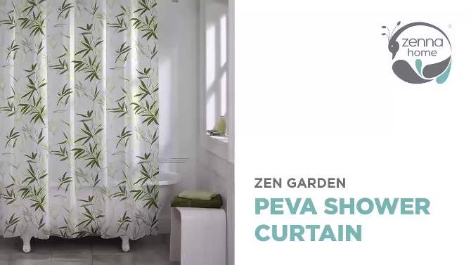 Zen Garden PEVA Shower Curtain - Zenna Home, 2 of 7, play video
