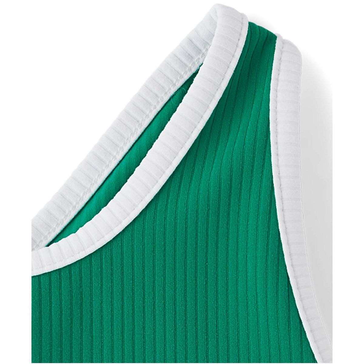 The Children's Place Girls Active Sleeveless Contrast Ribbed Cross Back Tank Top - thumbnail 8