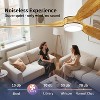 Wanze of Ocean 60 in. 3-Blade Indoor Flush Mount Ceiling Fan with APP Remote Control and Light, 3-Color Dimmable, Quiet DC Motor, 6 Speeds - 4 of 4