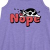 Girls' - Instant Message - Nope Sleeping Cow Graphic Sleeveless Aline Dress - 2 of 4
