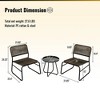 Racxily 4-Piece Patio Furniture Set Outdoor Balcony Porch Garden Backyard Lawn Furniture Acacia Wood Table Top - 4 of 4