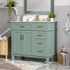 36" Modern Bathroom Vanity with Ceramic Sink,Soft Close Doors and 4 Drawers for Small Bathrooms-The Pop Home - 3 of 4