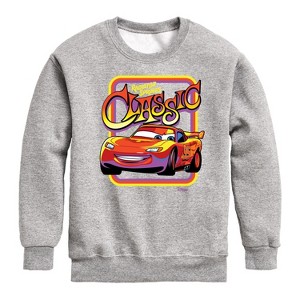Boys' - Disney - Radiator Springs Classic Lightning McQueen Graphic Long Sleeve Fleece Sweatshirt - 1 of 3
